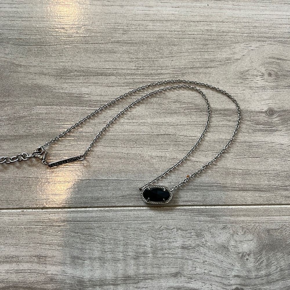 Black stone necklace